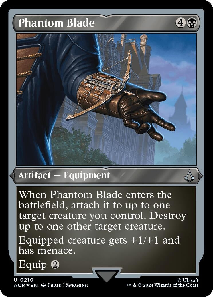 Image for Phantom Blade (Foil Etched) (Universes Beyond: Assassin's Creed) (210) - Magic: The Gathering