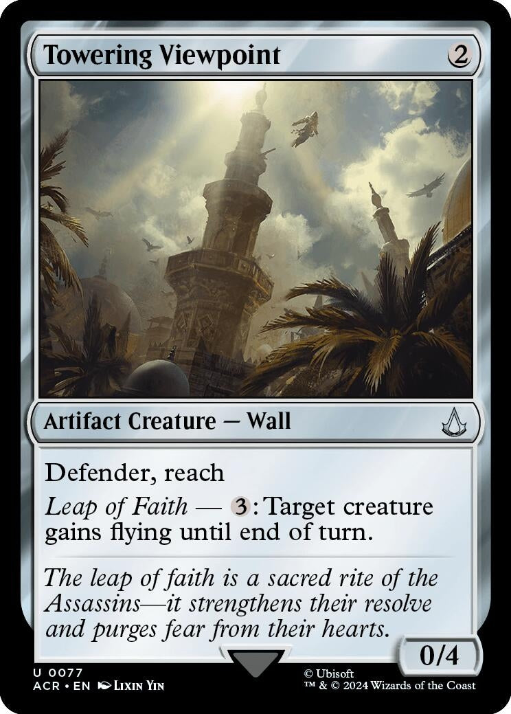 Image for Towering Viewpoint (Universes Beyond: Assassin's Creed) (77) - Magic: The Gathering