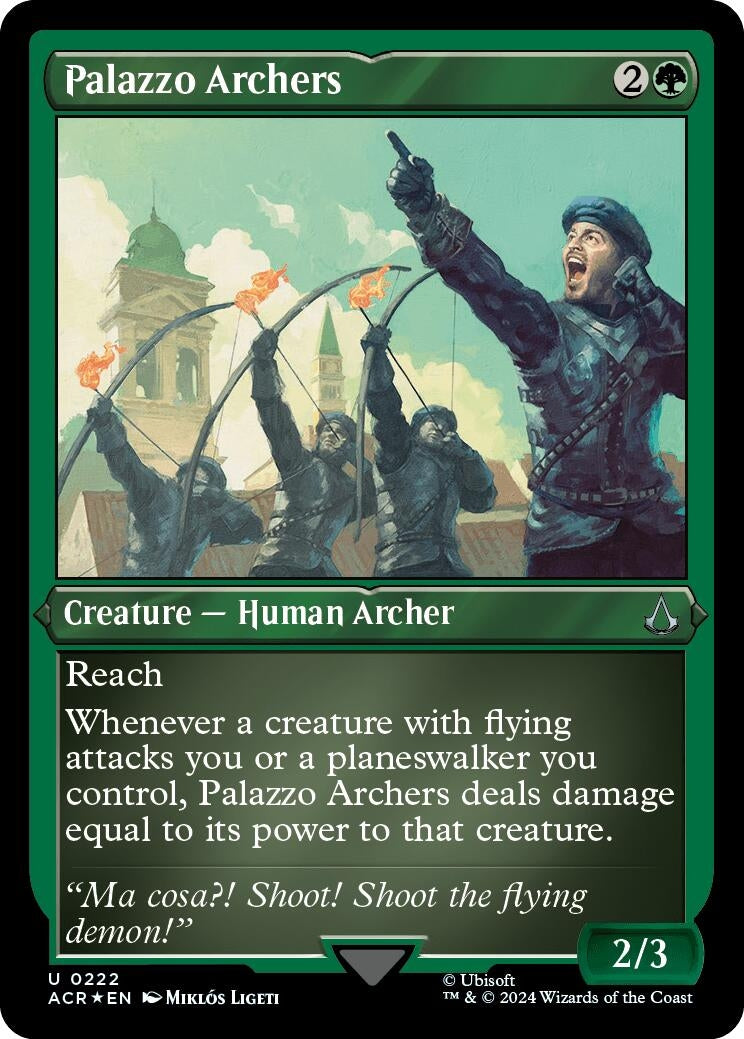 Image for Palazzo Archers (Foil Etched) (Universes Beyond: Assassin's Creed) (222) - Magic: The Gathering