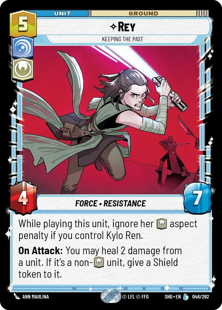 Image for Rey - Keeping the Past (Shadows of the Galaxy) (046/262) - Star Wars: Unlimited