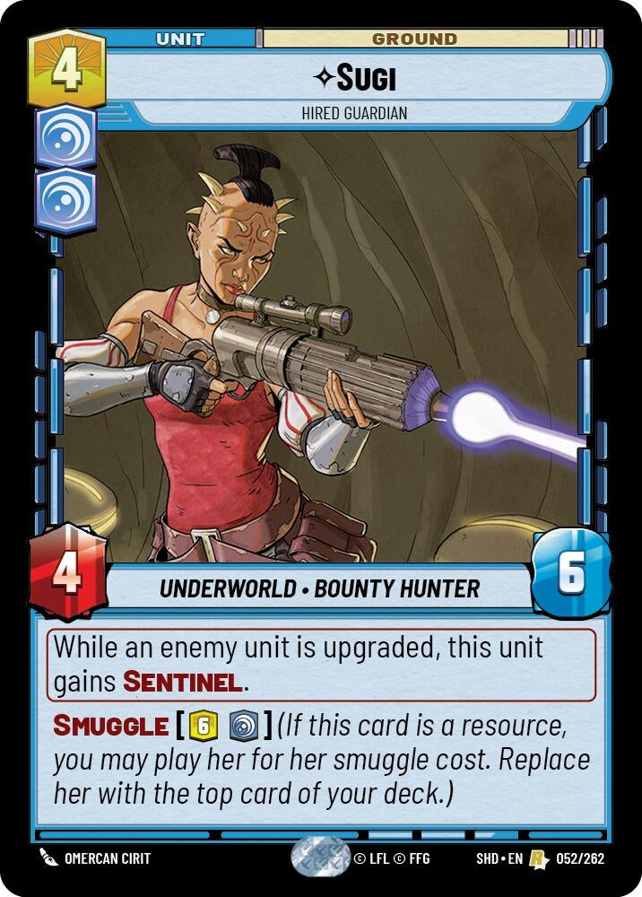 Image for Sugi - Hired Guardian (Shadows of the Galaxy) (052/262) - Star Wars: Unlimited