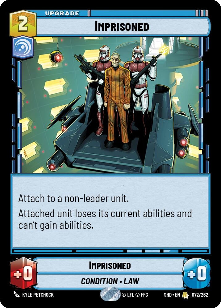 Image for Imprisoned (Shadows of the Galaxy) (072/262) - Star Wars: Unlimited