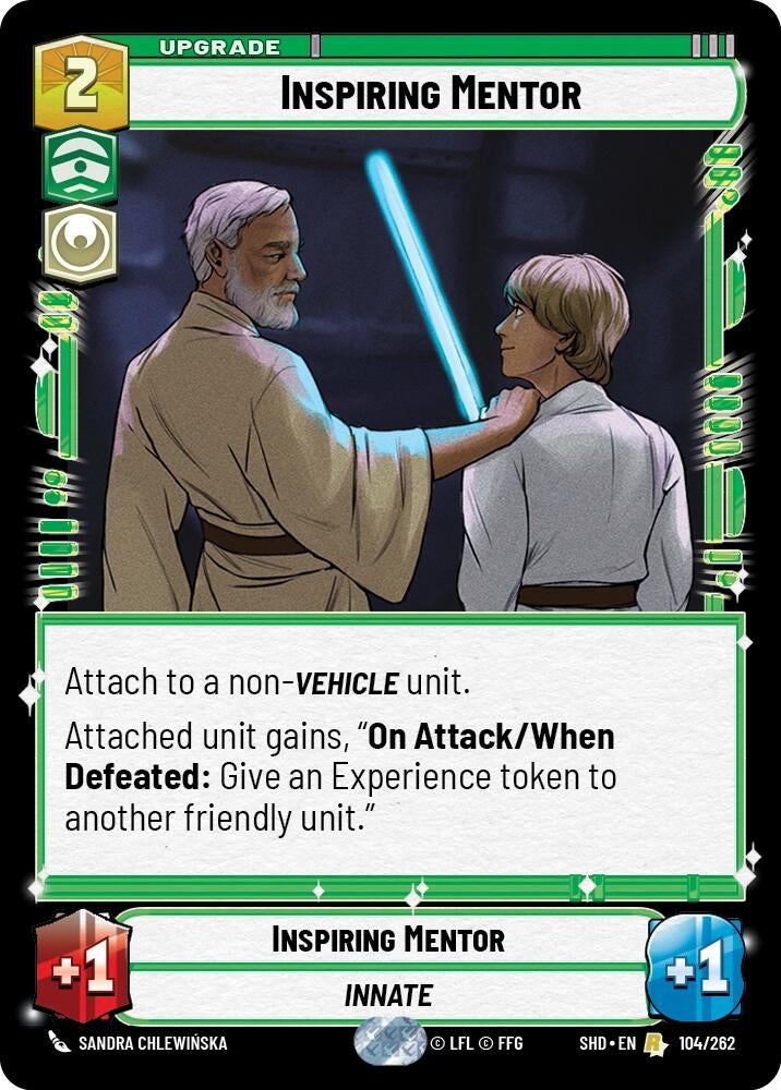 Image for Inspiring Mentor (Shadows of the Galaxy) (104/262) - Star Wars: Unlimited