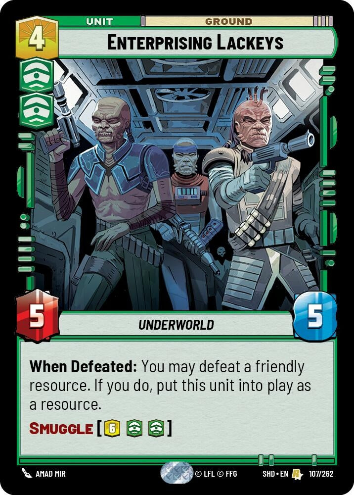 Image for Enterprising Lackeys (Shadows of the Galaxy) (107/262) - Star Wars: Unlimited
