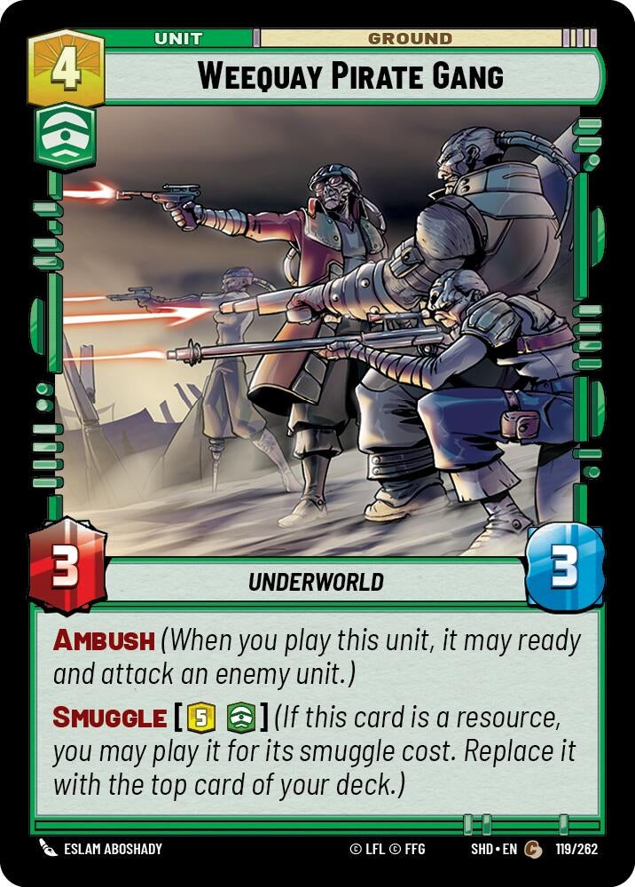 Image for Weequay Pirate Gang (Shadows of the Galaxy) (119/262) - Star Wars: Unlimited