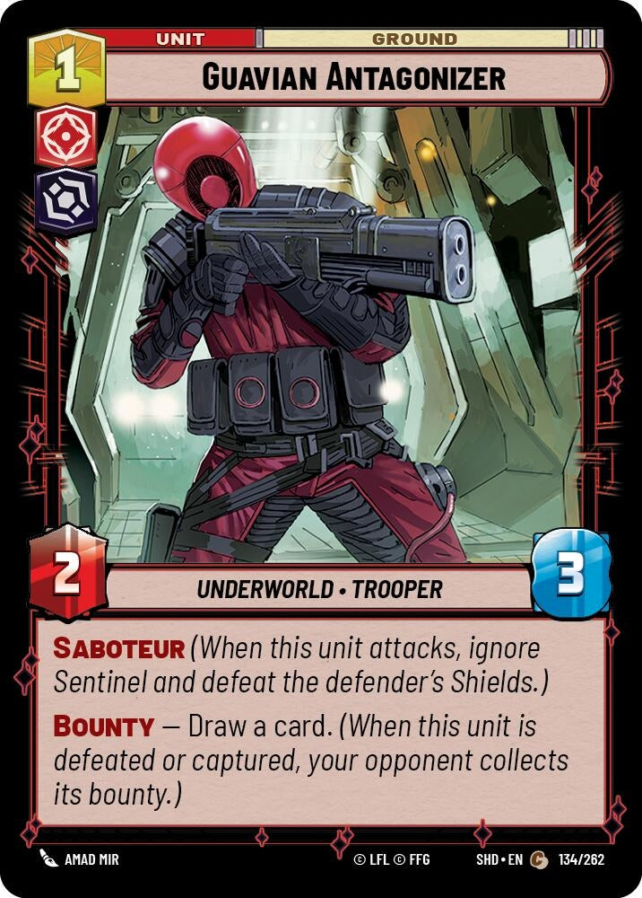 Image for Guavian Antagonizer (Shadows of the Galaxy) (134/262) - Star Wars: Unlimited