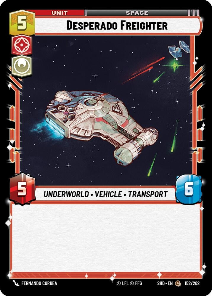 Image for Desperado Freighter (Shadows of the Galaxy) (152/262) - Star Wars: Unlimited
