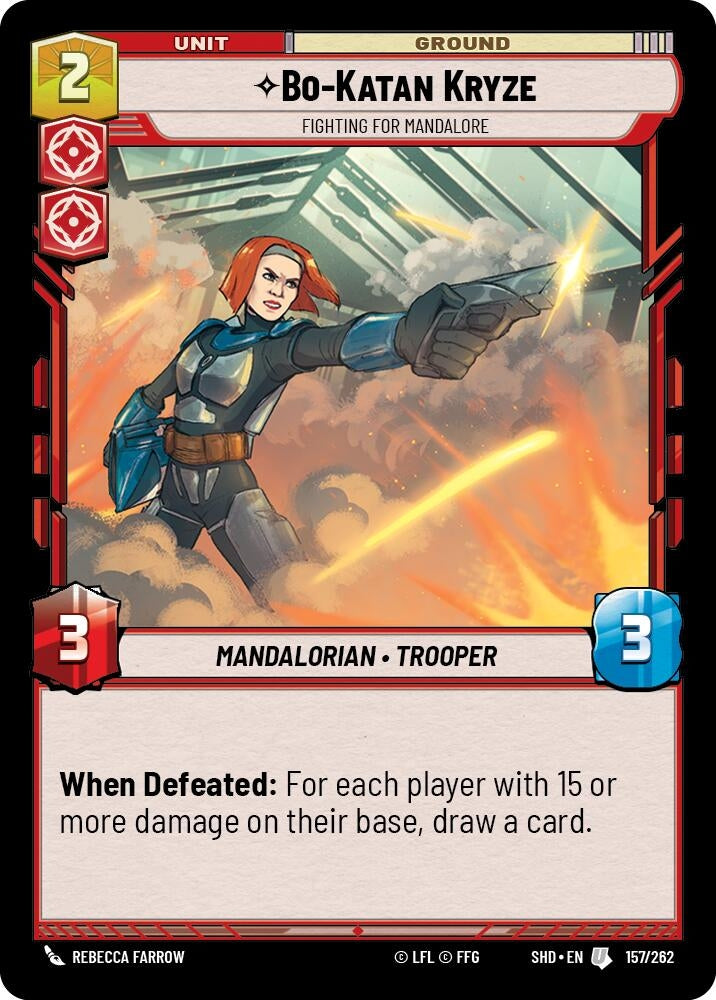 Image for Bo-Katan Kryze - Fighting For Mandalore (Shadows of the Galaxy) (157/262) - Star Wars: Unlimited
