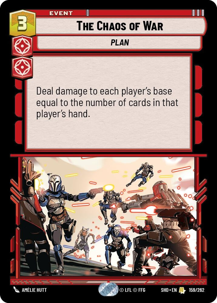 Image for The Chaos of War (Shadows of the Galaxy) (159/262) - Star Wars: Unlimited