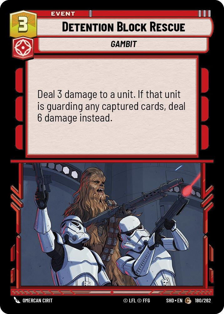 Image for Detention Block Rescue (Shadows of the Galaxy) (180/262) - Star Wars: Unlimited