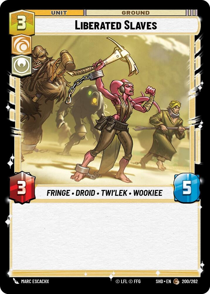 Image for Liberated Slaves (Shadows of the Galaxy) (200/262) - Star Wars: Unlimited