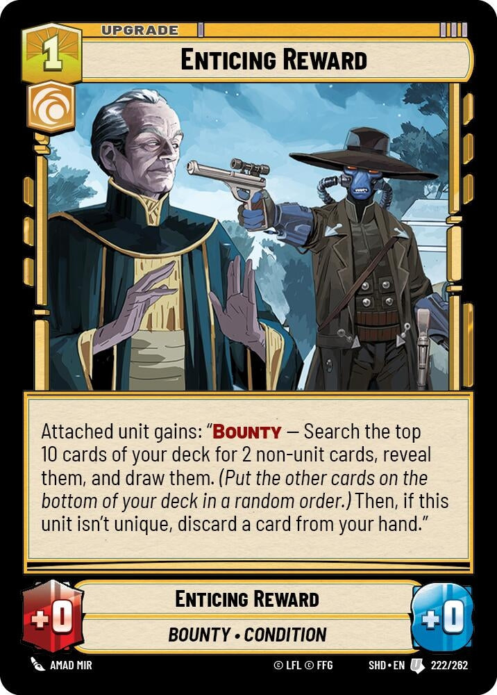 Image for Enticing Reward (Shadows of the Galaxy) (222/262) - Star Wars: Unlimited