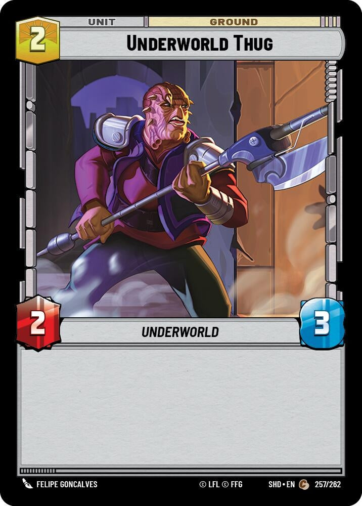 Image for Underworld Thug (Shadows of the Galaxy) (257/262) - Star Wars: Unlimited