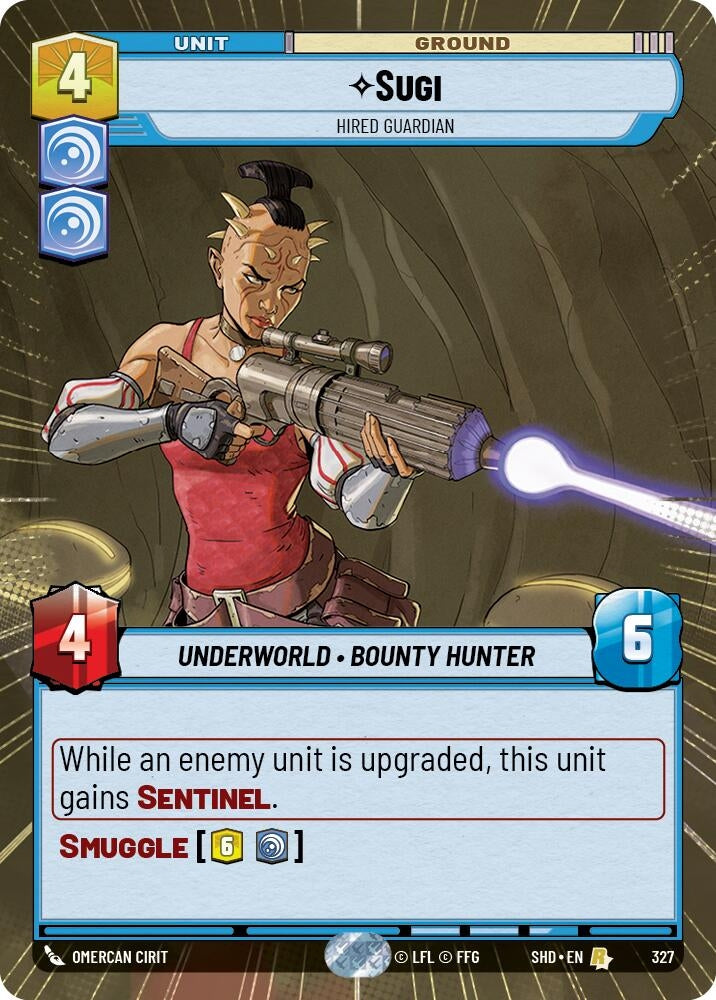 Image for Sugi - Hired Guardian (Hyperspace) (Shadows of the Galaxy) (327) - Star Wars: Unlimited