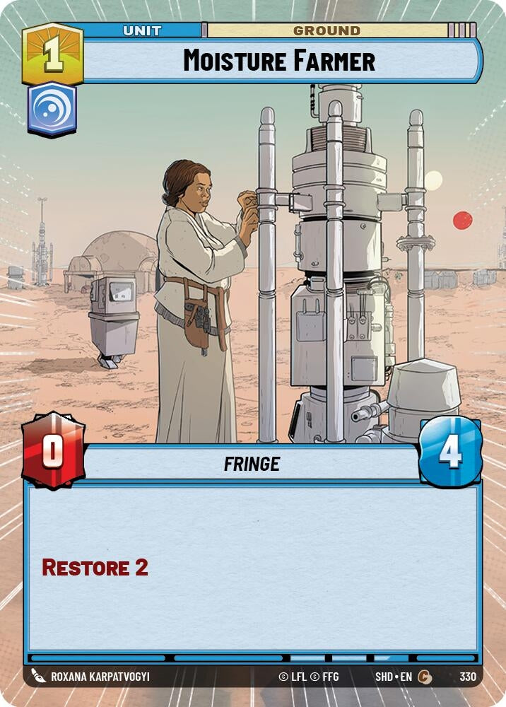 Image for Moisture Farmer (Hyperspace) (Shadows of the Galaxy) (330) - Star Wars: Unlimited