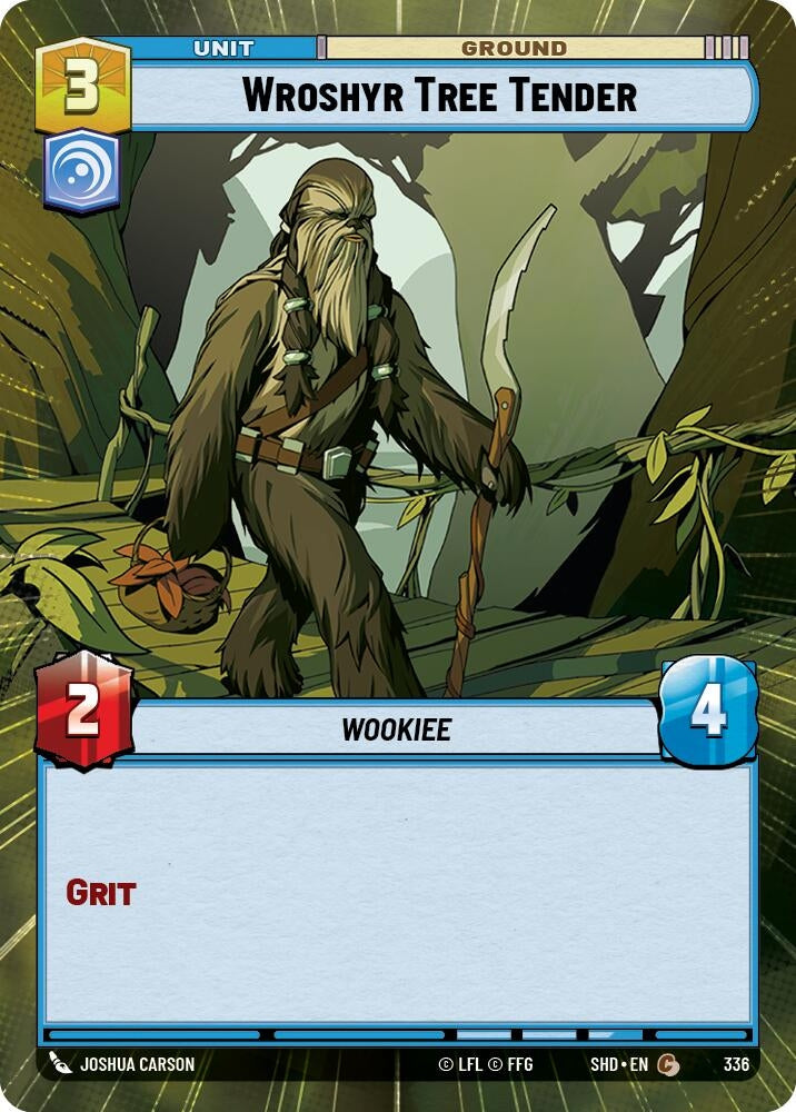 Image for Wroshyr Tree Tender (Hyperspace) (Shadows of the Galaxy) (336) - Star Wars: Unlimited
