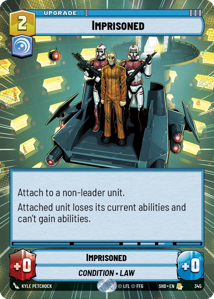 Image for Imprisoned (Hyperspace) (Shadows of the Galaxy) (345) - Star Wars: Unlimited