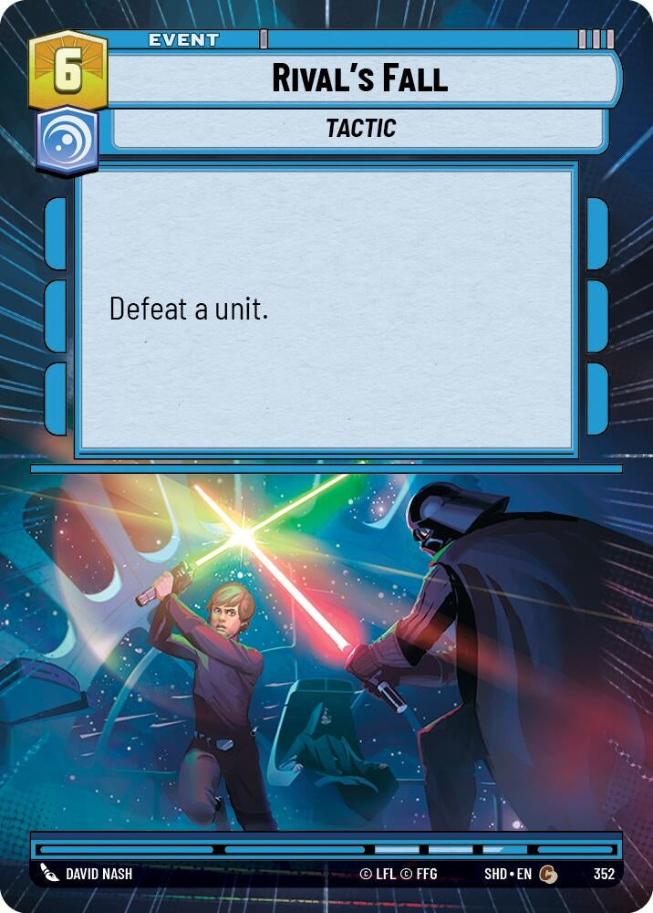Image for Rival's Fall (Hyperspace) (Shadows of the Galaxy) (352) - Star Wars: Unlimited