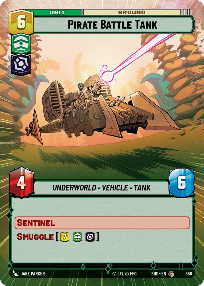 Image for Pirate Battle Tank (Hyperspace) (Shadows of the Galaxy) (358) - Star Wars: Unlimited