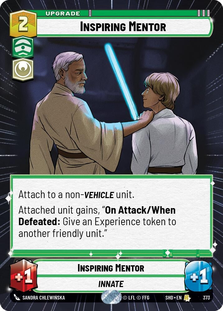 Image for Inspiring Mentor (Hyperspace) (Shadows of the Galaxy) (373) - Star Wars: Unlimited