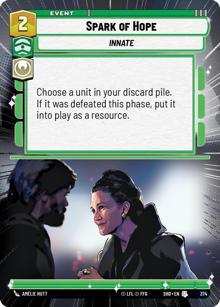 Image for Spark of Hope (Hyperspace) (Shadows of the Galaxy) (374) - Star Wars: Unlimited