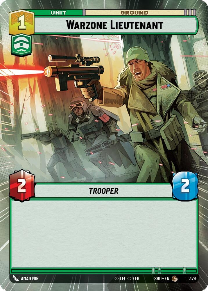 Image for Warzone Lieutenant (Hyperspace) (Shadows of the Galaxy) (379) - Star Wars: Unlimited
