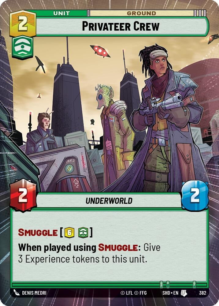 Image for Privateer Crew (Hyperspace) (Shadows of the Galaxy) (382) - Star Wars: Unlimited