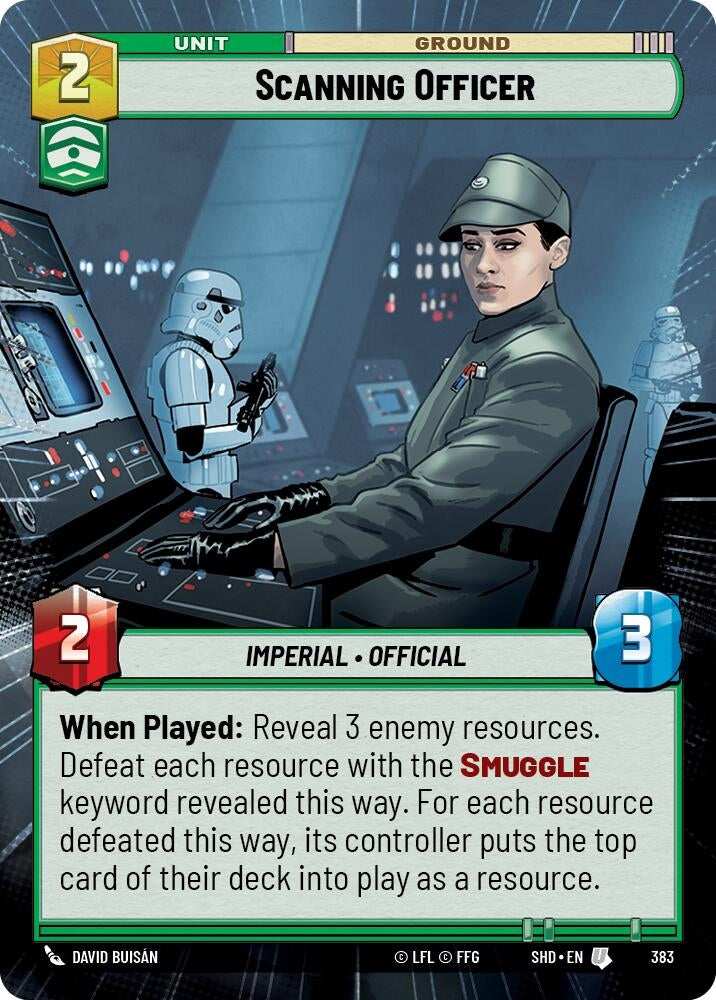 Image for Scanning Officer (Hyperspace) (Shadows of the Galaxy) (383) - Star Wars: Unlimited