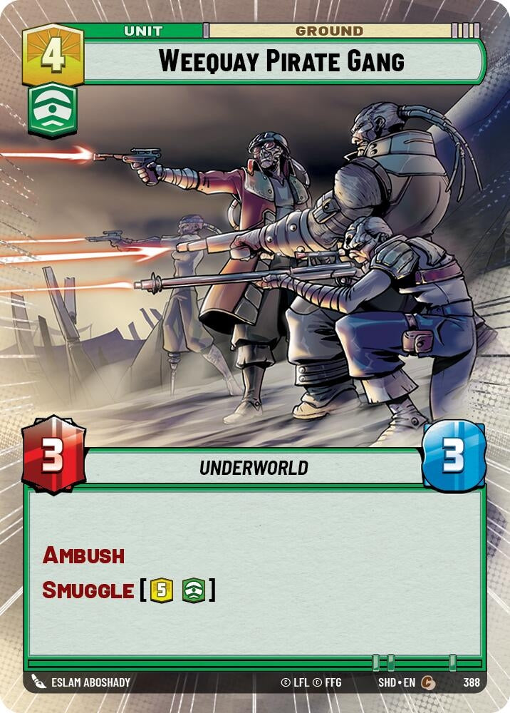 Image for Weequay Pirate Gang (Hyperspace) (Shadows of the Galaxy) (388) - Star Wars: Unlimited