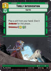 Image for Timely Intervention (Hyperspace) (Shadows of the Galaxy) (398) - Star Wars: Unlimited