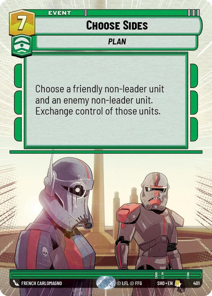 Image for Choose Sides (Hyperspace) (Shadows of the Galaxy) (401) - Star Wars: Unlimited