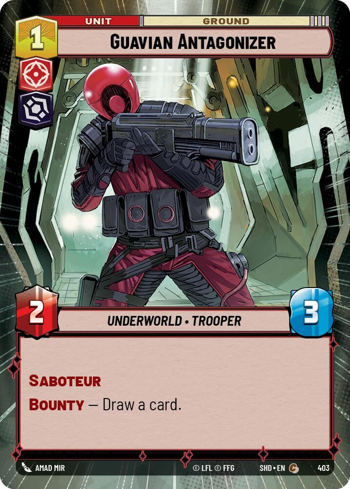 Image for Guavian Antagonizer (Hyperspace) (Shadows of the Galaxy) (403) - Star Wars: Unlimited