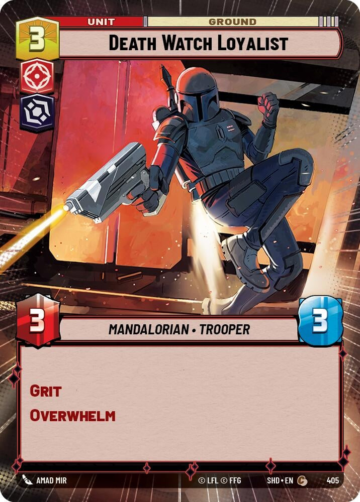 Image for Death Watch Loyalist (Hyperspace) (Shadows of the Galaxy) (405) - Star Wars: Unlimited