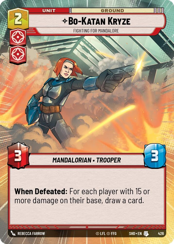 Image for Bo-Katan Kryze - Fighting For Mandalore (Hyperspace) (Shadows of the Galaxy) (426) - Star Wars: Unlimited