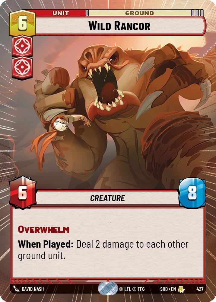 Image for Wild Rancor (Hyperspace) (Shadows of the Galaxy) (427) - Star Wars: Unlimited