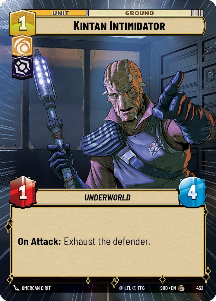 Image for Kintan Intimidator (Hyperspace) (Shadows of the Galaxy) (452) - Star Wars: Unlimited