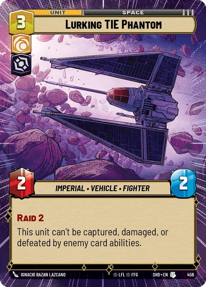 Image for Lurking TIE Phantom (Hyperspace) (Shadows of the Galaxy) (456) - Star Wars: Unlimited
