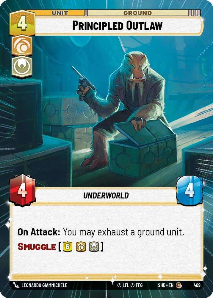 Image for Principled Outlaw (Hyperspace) (Shadows of the Galaxy) (469) - Star Wars: Unlimited