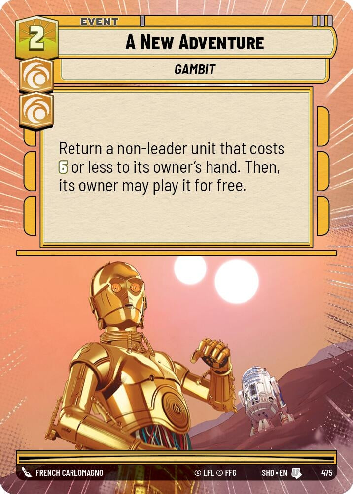 Image for A New Adventure (Hyperspace) (Shadows of the Galaxy) (475) - Star Wars: Unlimited