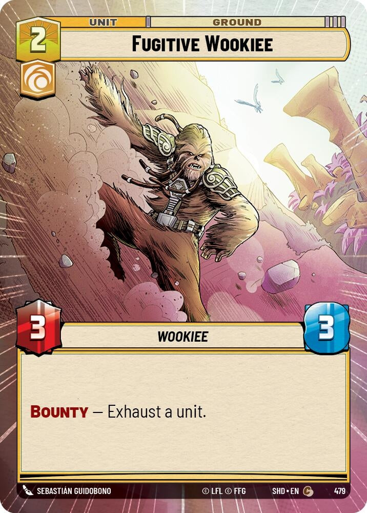 Image for Fugitive Wookiee (Hyperspace) (Shadows of the Galaxy) (479) - Star Wars: Unlimited