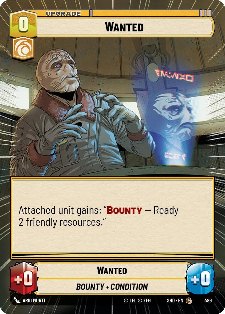 Image for Wanted (Hyperspace) (Shadows of the Galaxy) (489) - Star Wars: Unlimited