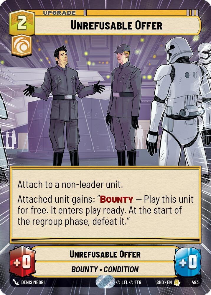 Image for Unrefusable Offer (Hyperspace) (Shadows of the Galaxy) (493) - Star Wars: Unlimited