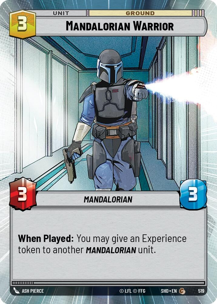 Image for Mandalorian Warrior (Hyperspace) (Shadows of the Galaxy) (519) - Star Wars: Unlimited