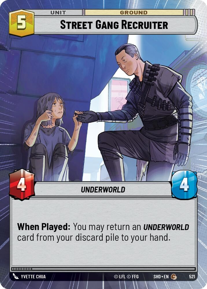Image for Street Gang Recruiter (Hyperspace) (Shadows of the Galaxy) (521) - Star Wars: Unlimited
