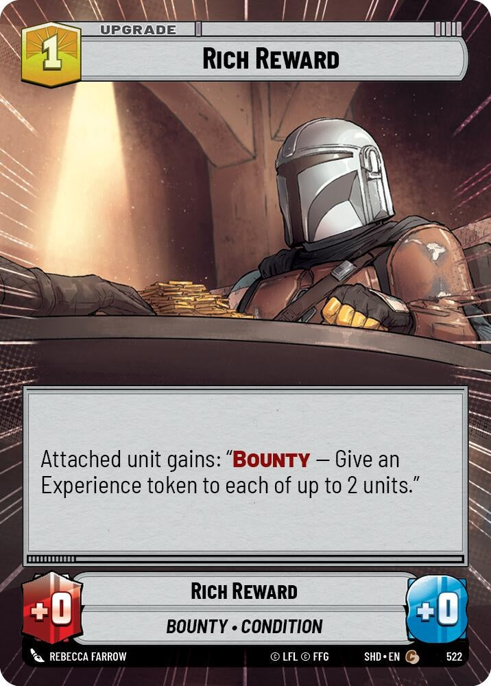 Image for Rich Reward (Hyperspace) (Shadows of the Galaxy) (522) - Star Wars: Unlimited