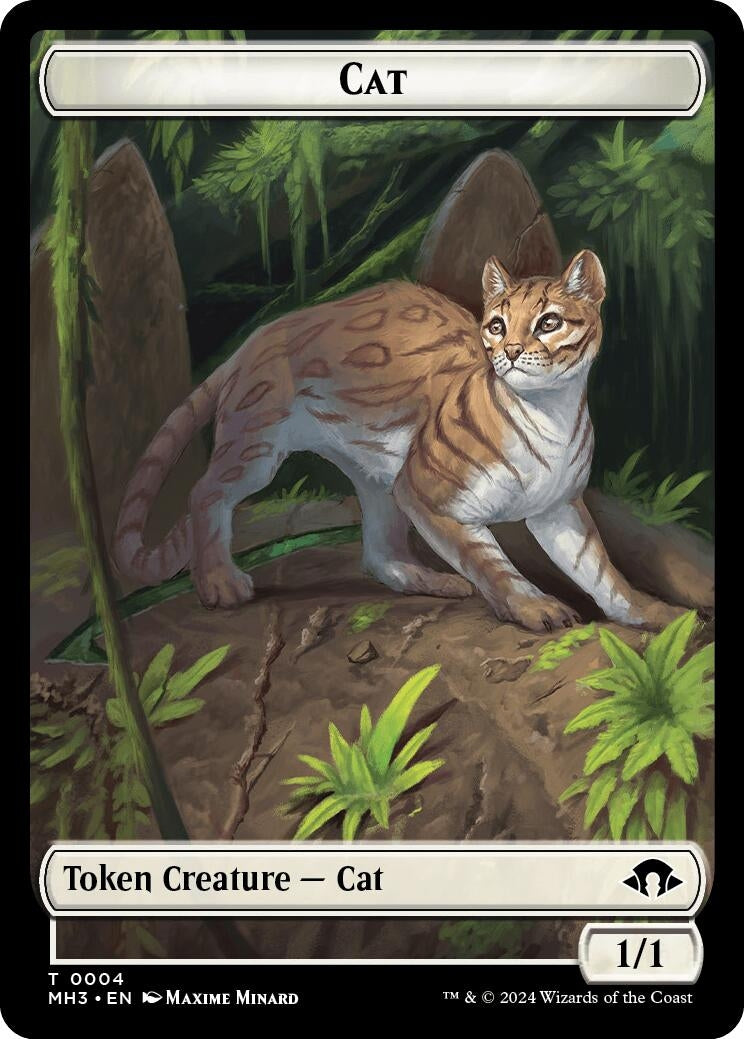 Image for Cat // Energy Reserve Double-Sided Token (Modern Horizons 3) (4 // 36) - Magic: The Gathering