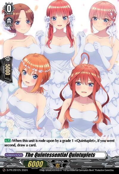 Image for The Quintessential Quintuplets (D Promo Cards) (D-PR/291EN) - Cardfight Vanguard