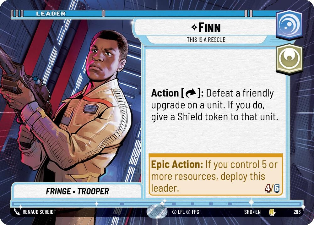 Image for Finn - This is a Rescue (Hyperspace) (Shadows of the Galaxy) (283) - Star Wars: Unlimited