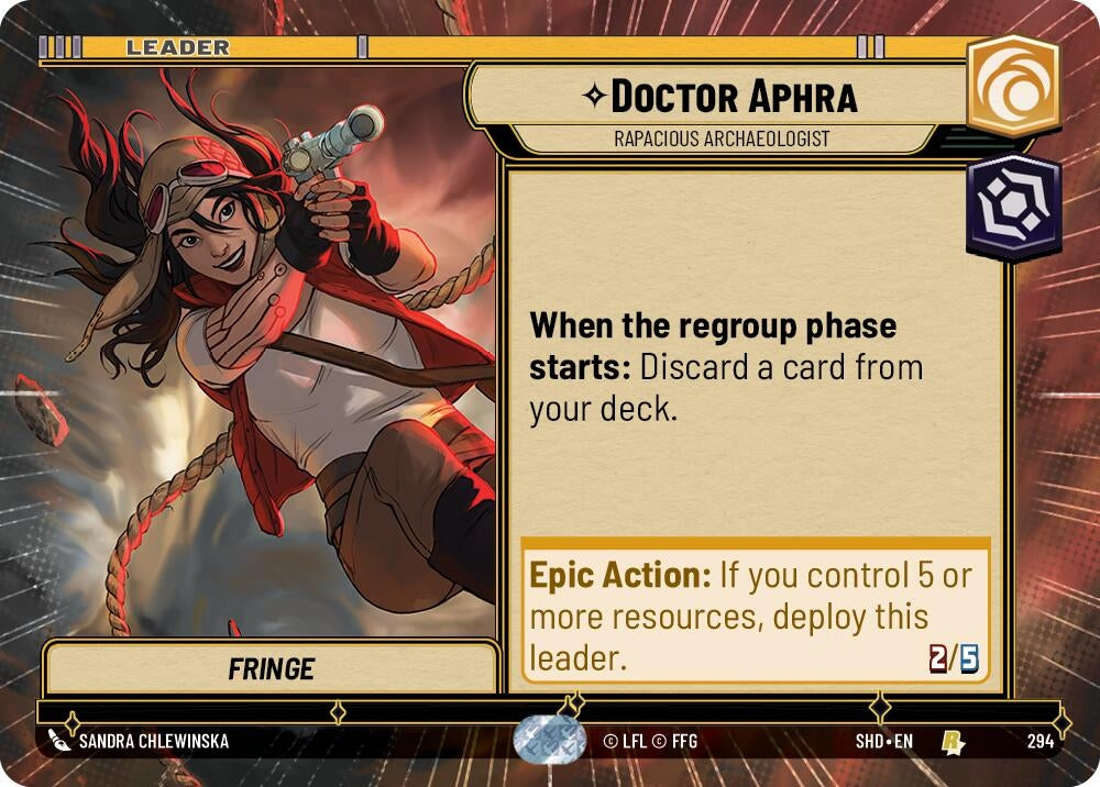 Image for Doctor Aphra - Rapacious Archaeologist (Hyperspace) (Shadows of the Galaxy) (294) - Star Wars: Unlimited