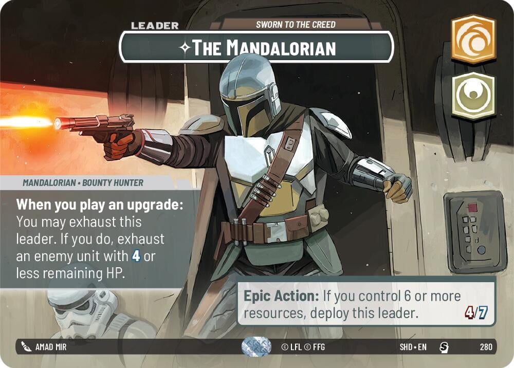 Image for The Mandalorian - Sworn To The Creed (Showcase) (Shadows of the Galaxy) (280) - Star Wars: Unlimited